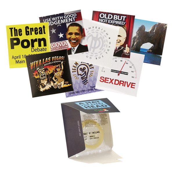 JST21233 Condom WALLET Package with Custom Imprint